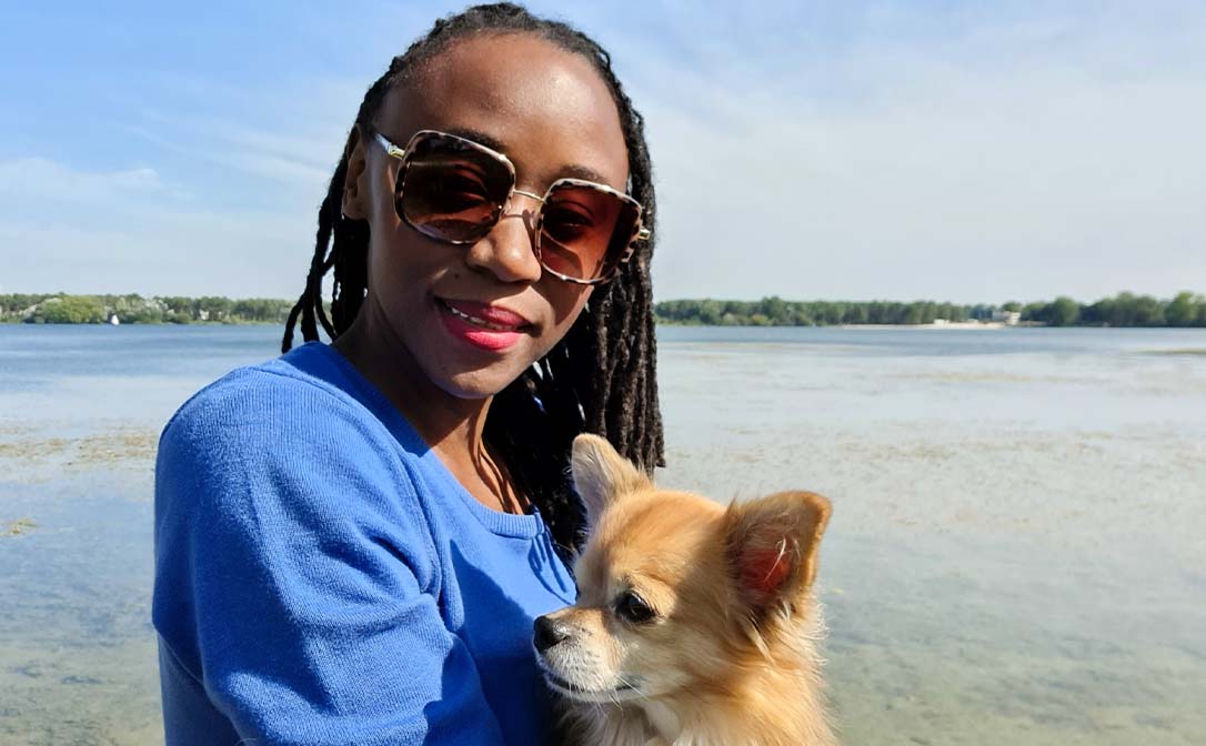 Mulongo and her dog