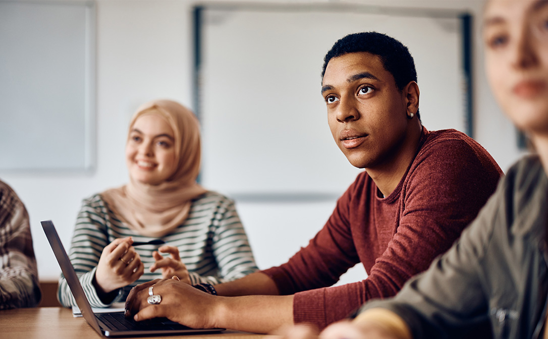 Student learning in a classroom