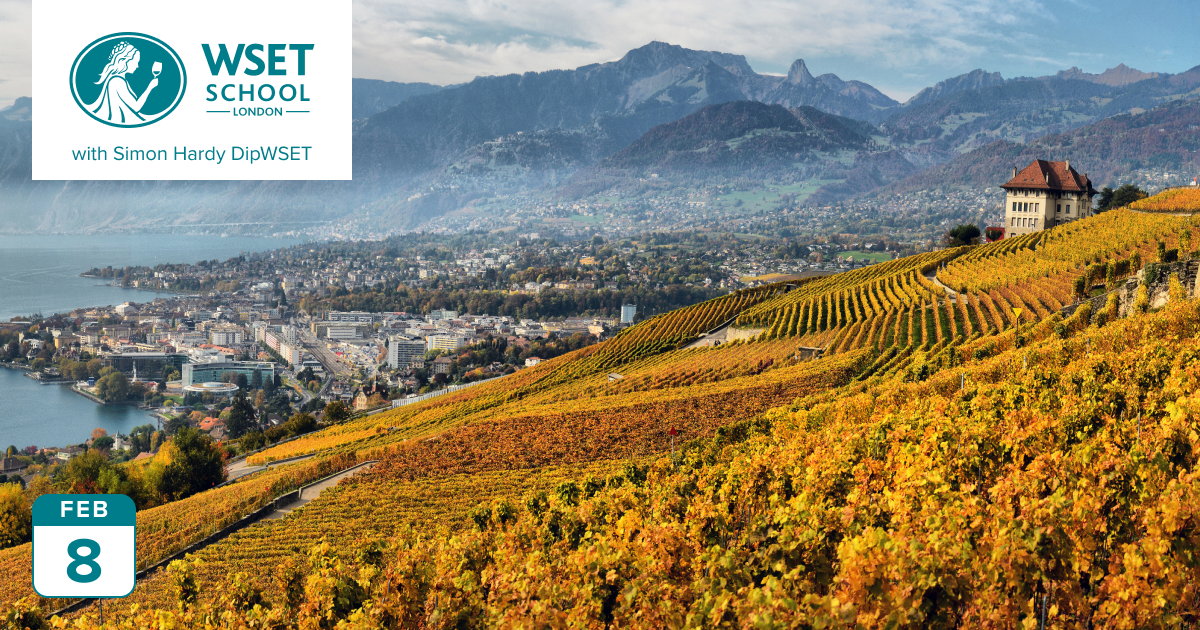 Explore the wines of Switzerland Wine tasting at WSET School London
