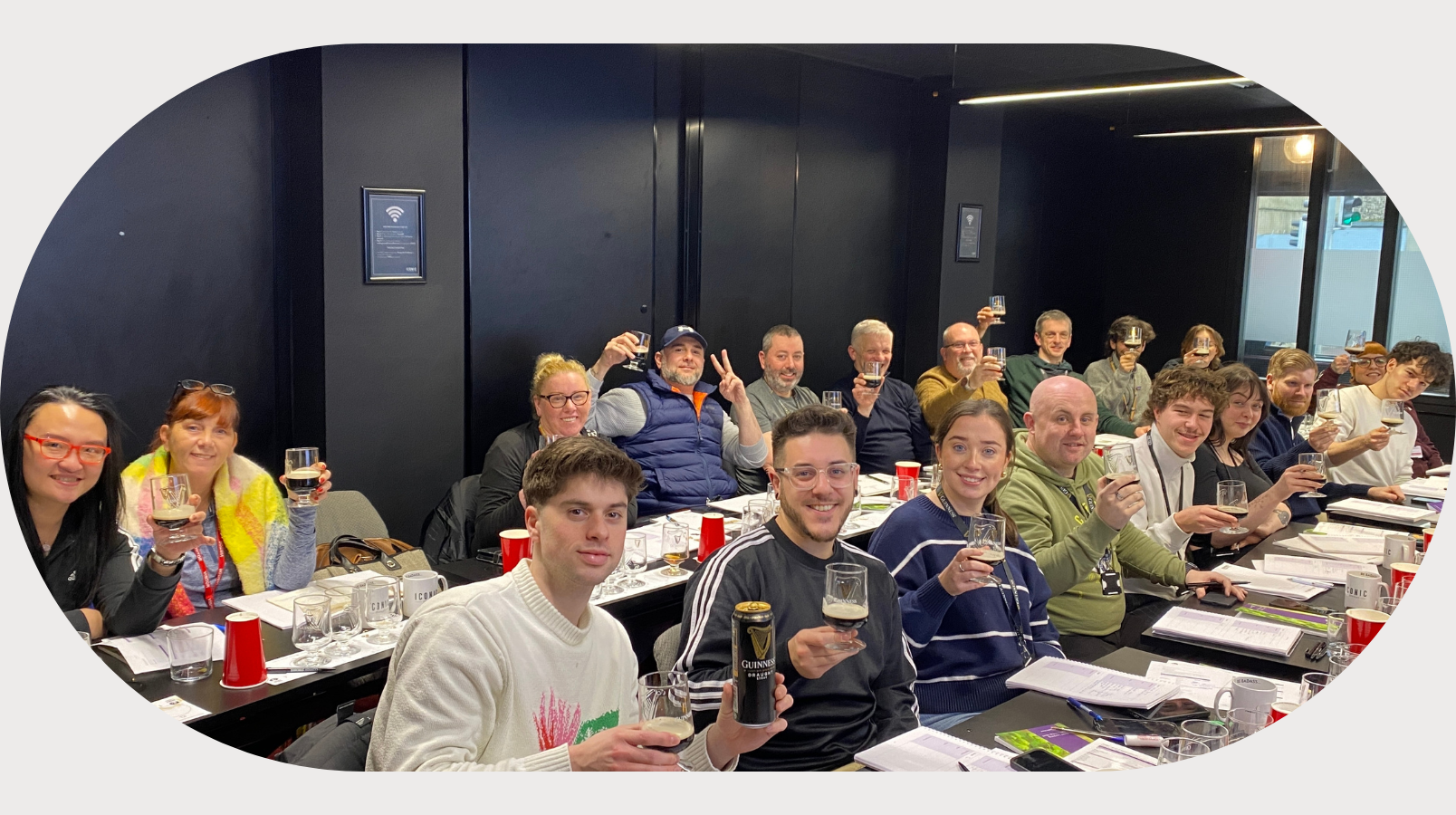 A group of WSET students.