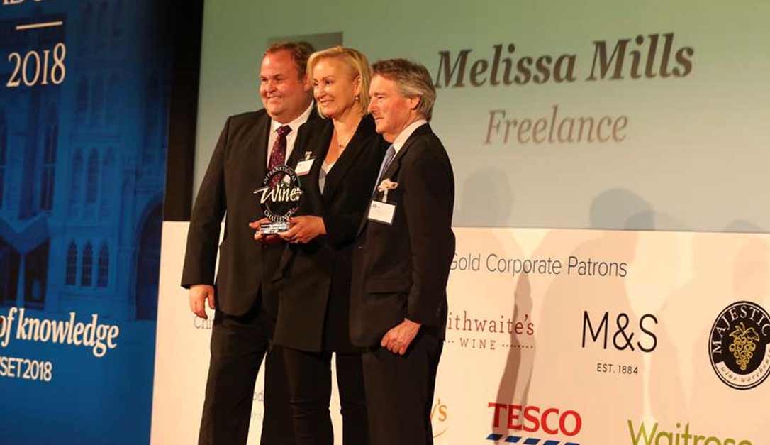 Melissa mills WSET awards ceremony